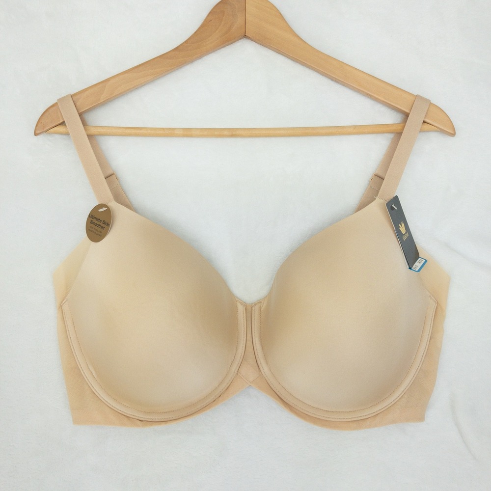 Wacoal Ultimate Side Smoother Bra Womens 38DDD Sand Underwire Seamless 853281